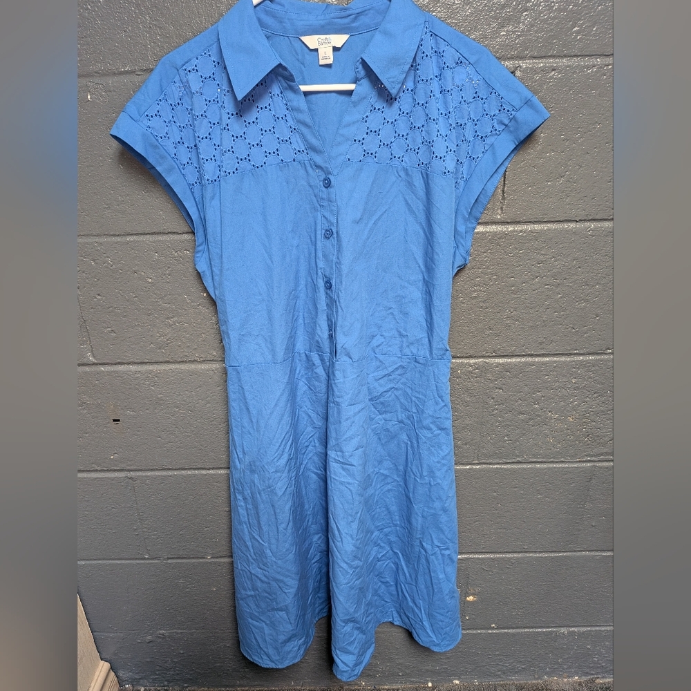 Croft & Barrow Eyelet Knot Waist Dress. Size Large